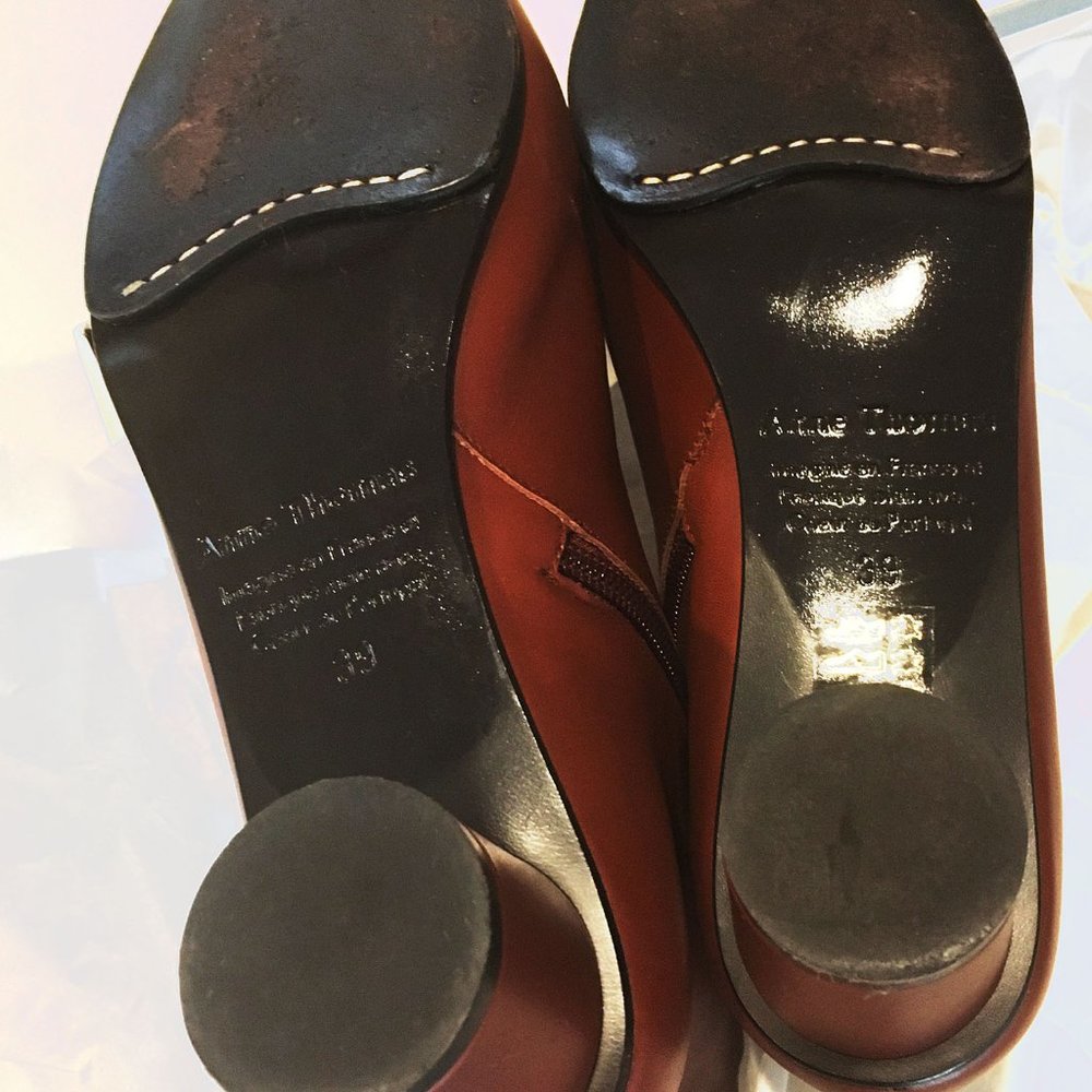 Anne Thomas Jeanne Boots in Cognac - Size 39EU (wonderful condition!) - Picture 5 of 7